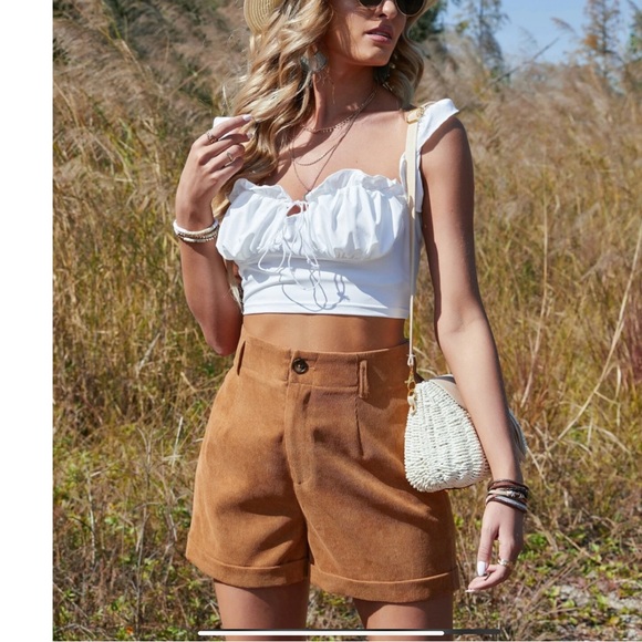 🆕 SHEIN corduroy shorts NWOT - Picture 4 of 13